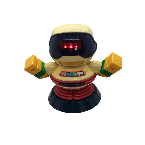 New Bright Micro Chip Robot 1994 Vintage Toys 90s Electronic Retro Lights, Moves - Picture 4 of 11
